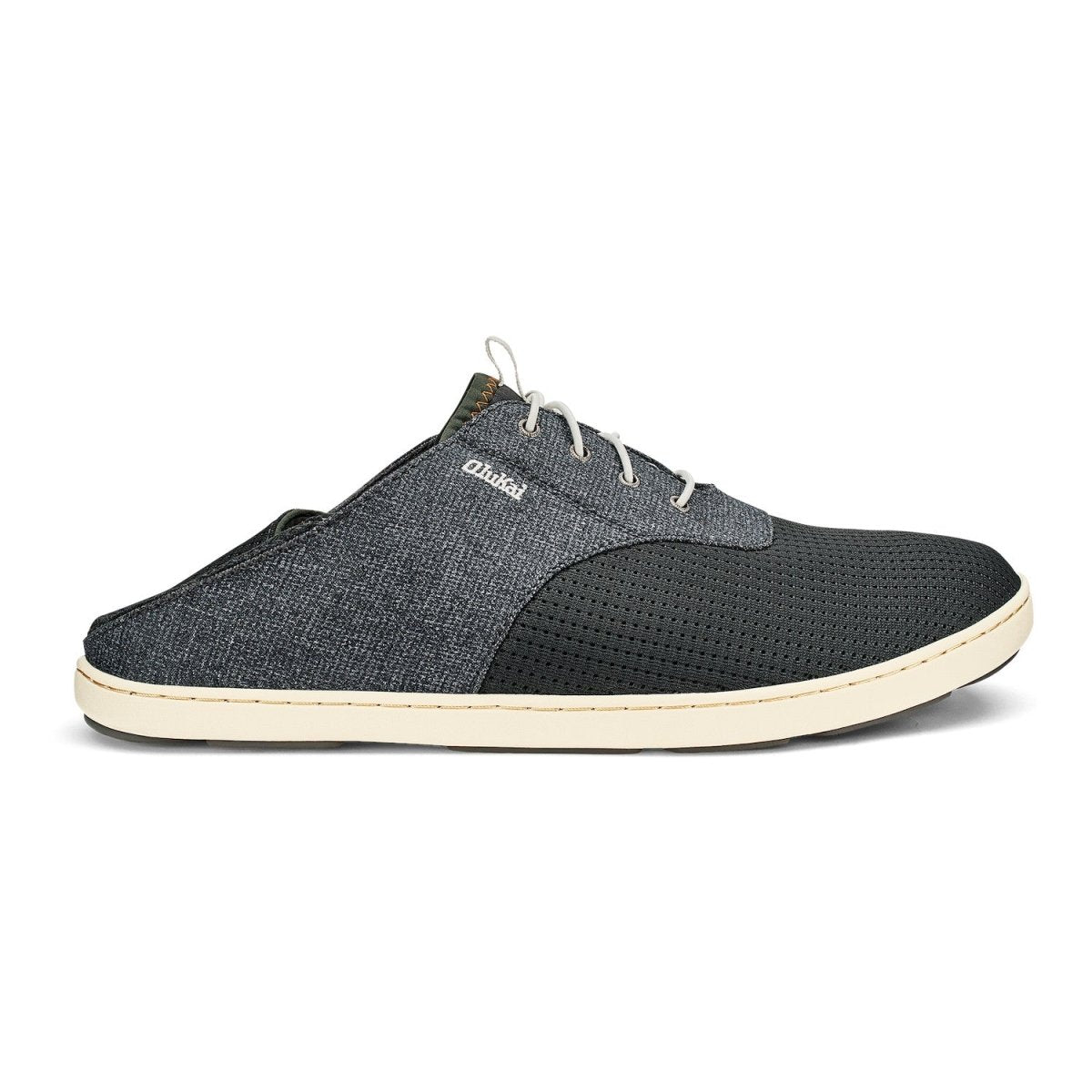 Olukai Men's Nohea Moku Slip - On Shoe - Dark Shadow