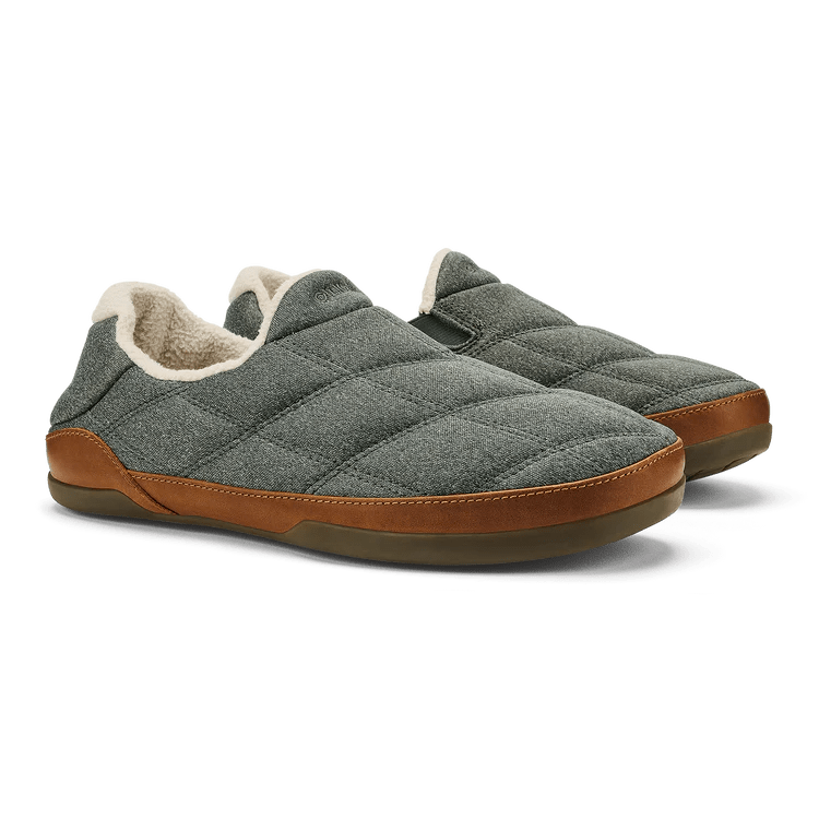 Seliga ShoesOlukai Men's Puku'i Slipper - Ash/Ash