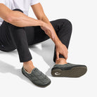 Olukai Men's Puku'i Slipper - Dark Shadow/Lava Rock
