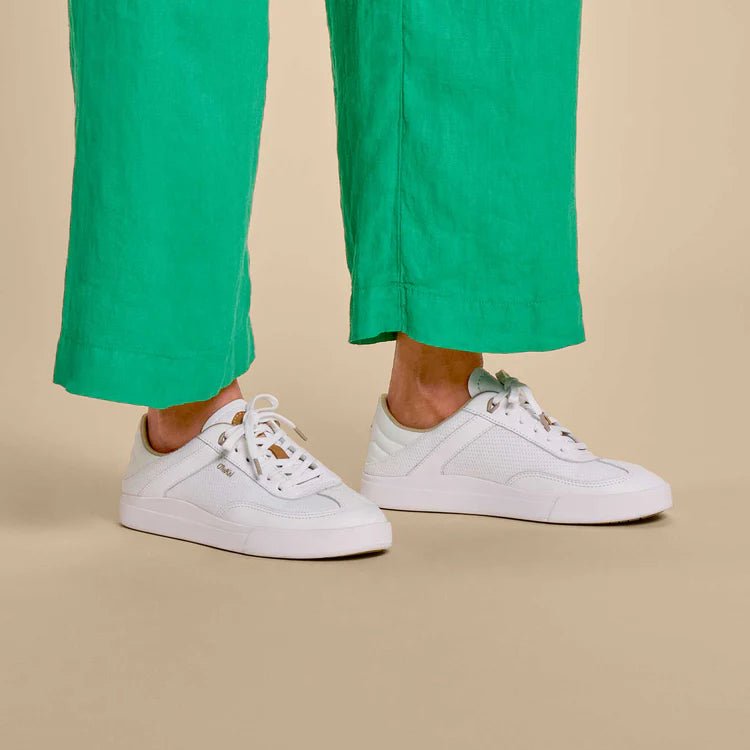 Olukai Women's Kilea Lace - Up Sneaker - White