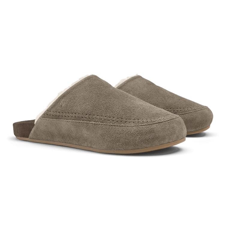 Olukai Women's Kipe'a Malie Mule Slippers - Walnut/Dk Java