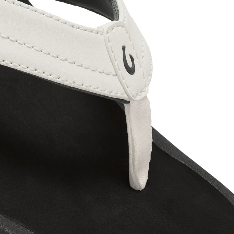 Olukai Women's Ohana Water - Friendly Sandals - Bright White/Black