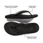 Olukai Women's Southshore Waterproof Leather Sandals - Lava Rock