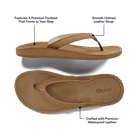 Olukai Women's Southshore Waterproof Leather Sandals - Toffee