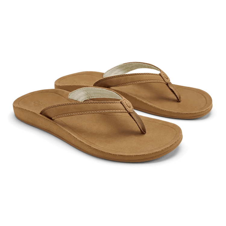 Olukai Women's Southshore Waterproof Leather Sandals - Toffee