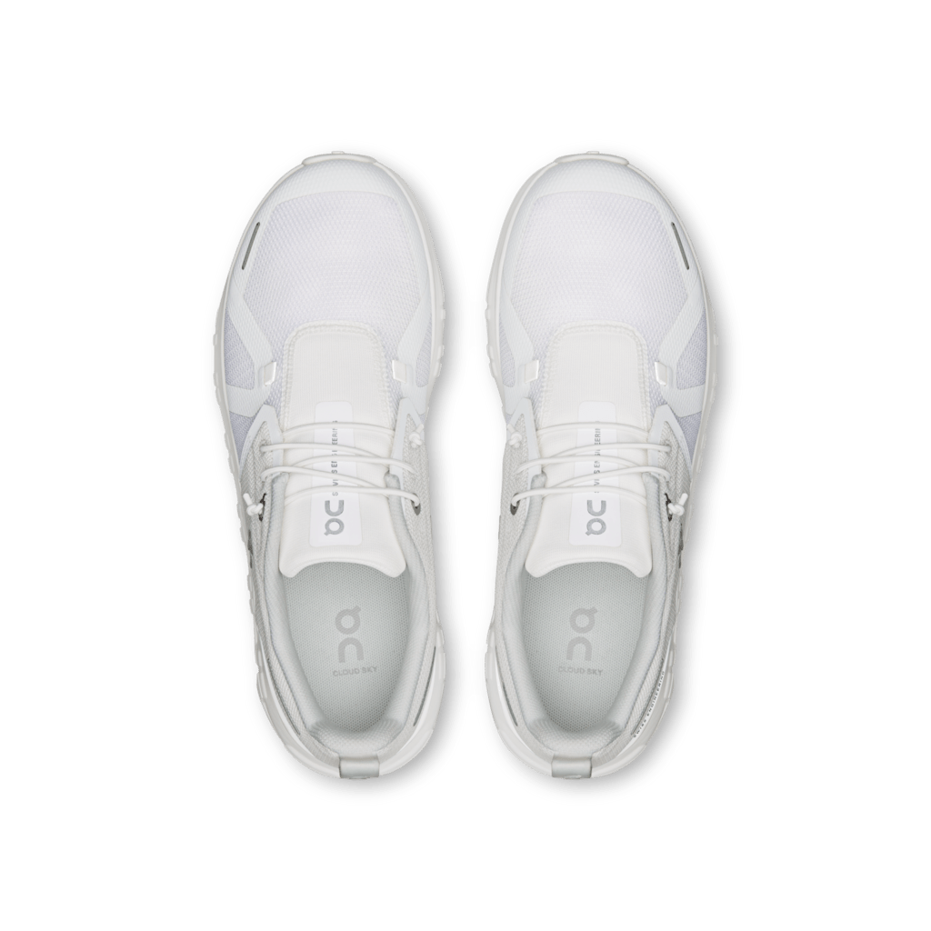 On Big Kids Cloud Sky 2 Shoes - White/White