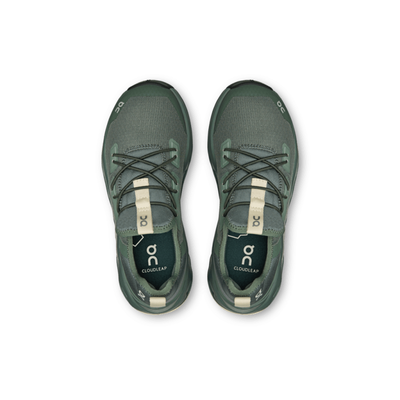 On Little Kids Cloudleap - Olive/Ghost