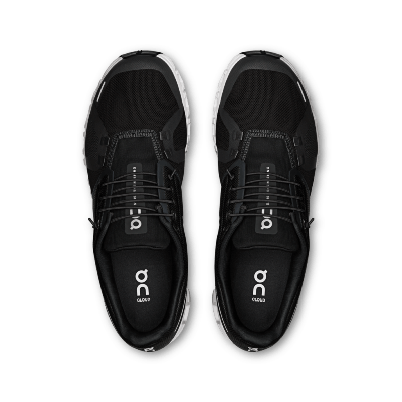 On Men's Cloud 6 Lifestyle Shoes - Black/White (Wide Width)