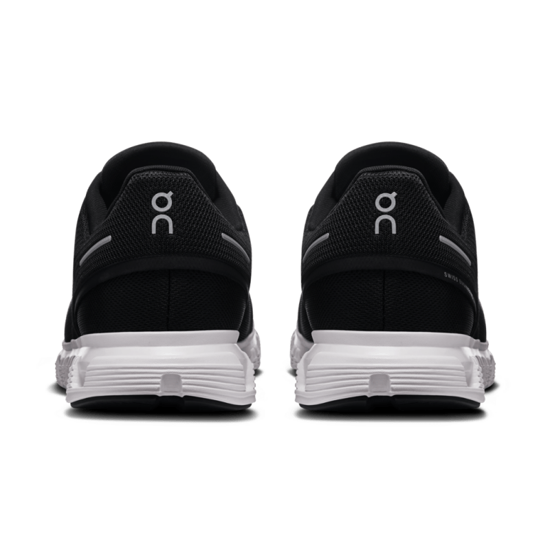 On Men's Cloud 6 Lifestyle Shoes - Black/White (Wide Width)