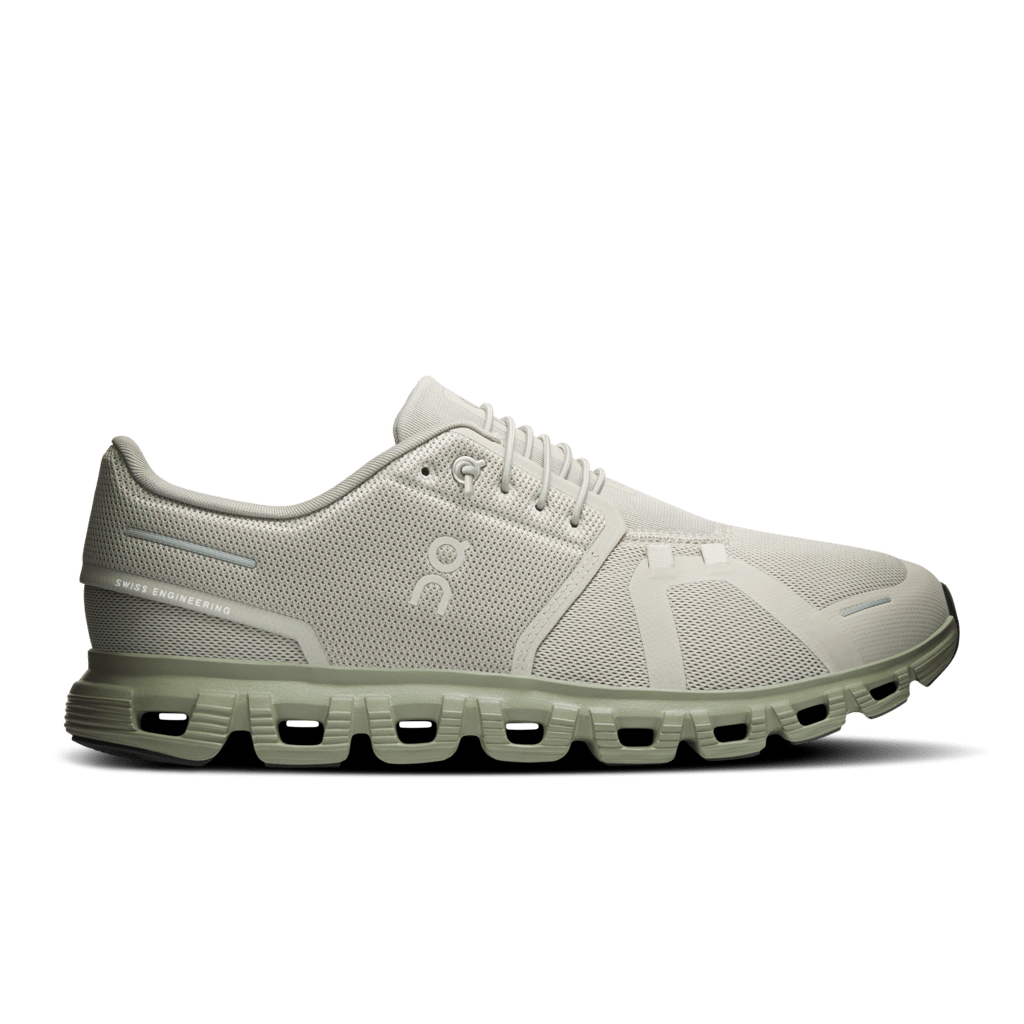 On Men's Cloud 6 Lifestyle Shoes - Brume/Olive
