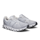 On Men's Cloud 6 Lifestyle Shoes - Glacier/White (Wide Width)