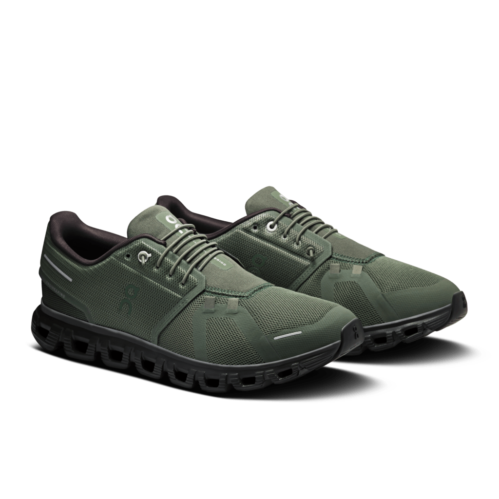 On Men's Cloud 6 Lifestyle Shoes - Thyme/Espresso