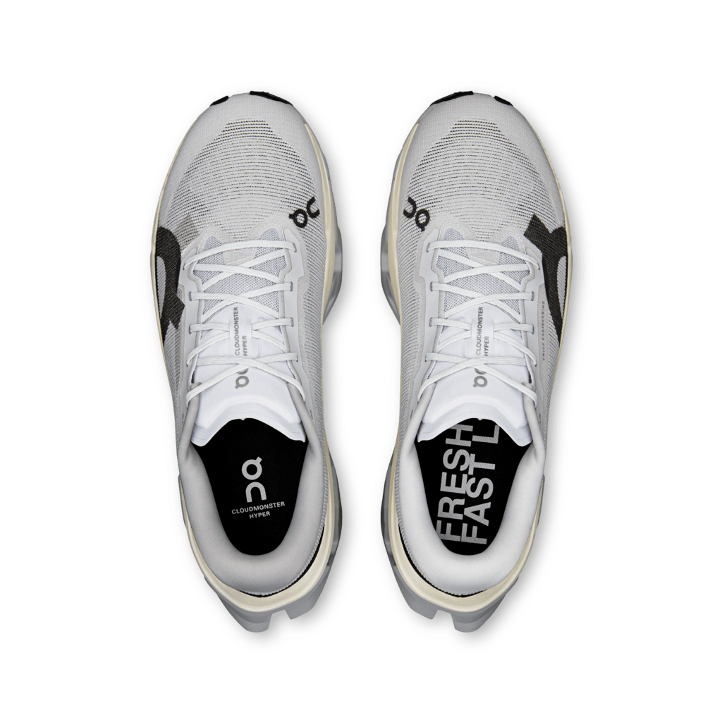 On Men's Cloudmonster 3 Hyper Running Shoes - Glacier/Black