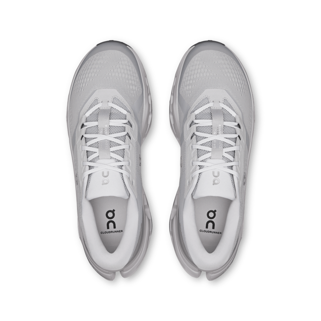 On Men's Cloudrunner 3 Running Shoes - Glacier/Ivory