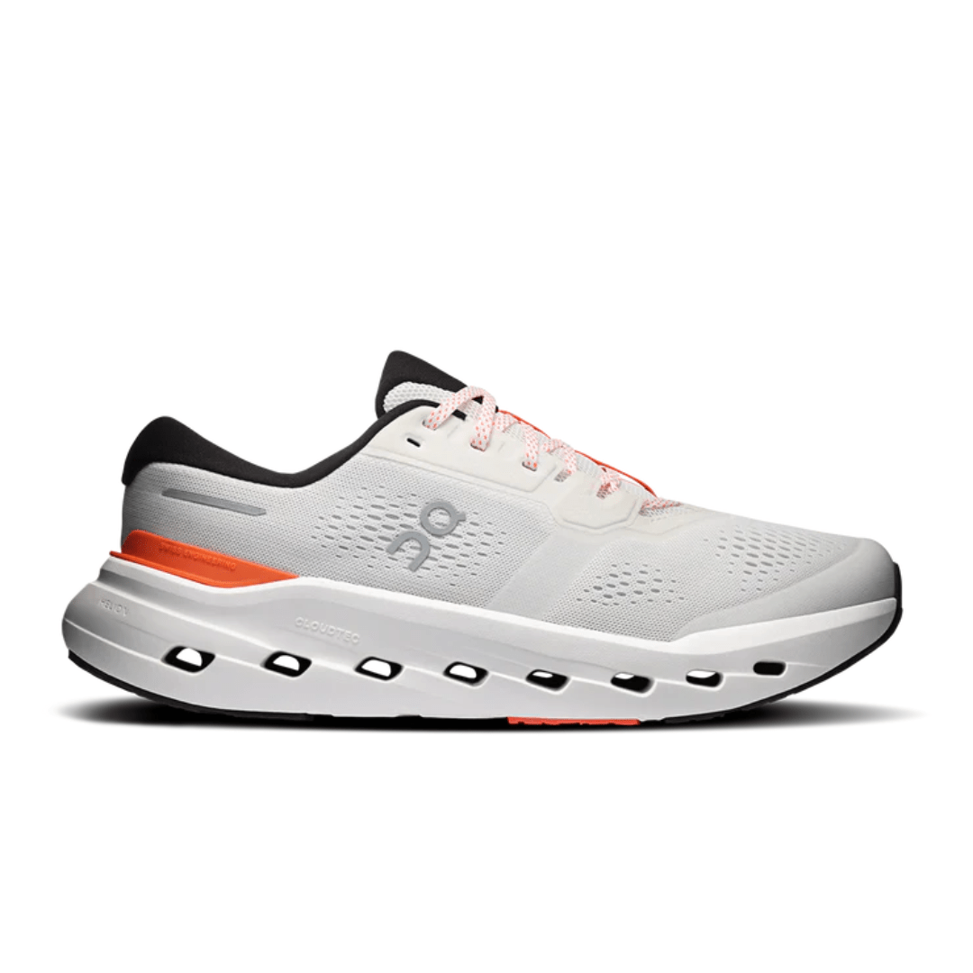 On Men's Cloudrunner 3 Running Shoes - Ivory/Flame
