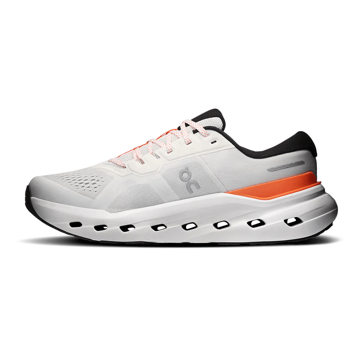 On Men's Cloudrunner 3 Running Shoes - Ivory/Flame