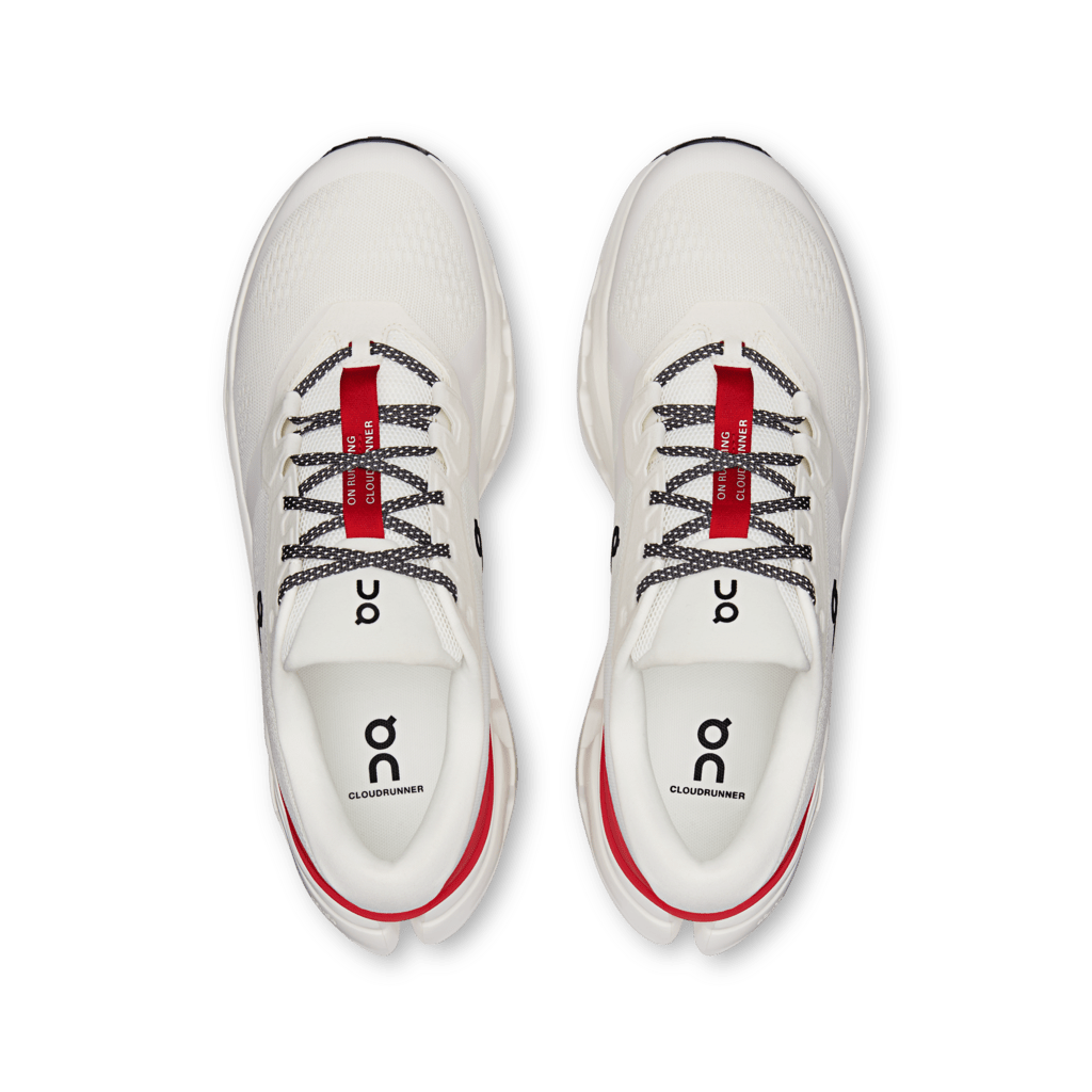 On Men's Cloudrunner 3 Running Shoes - Ivory/Robin