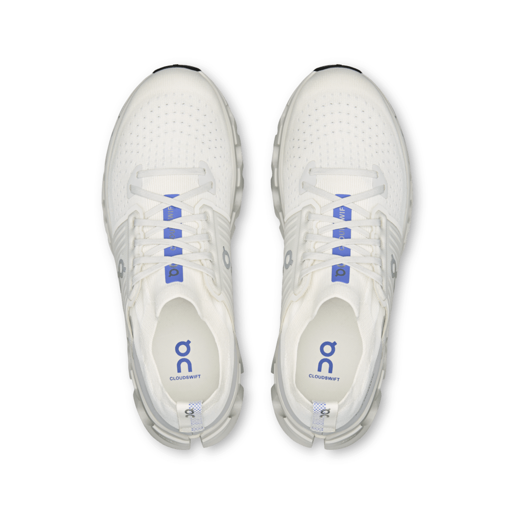 On Men's Cloudswift 4 Running Shoes - Ivory/Wolf