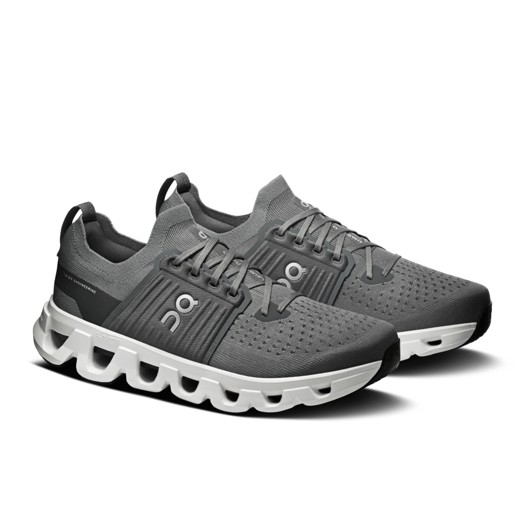 On Men's Cloudswift 4 Running Shoes - Rock/White