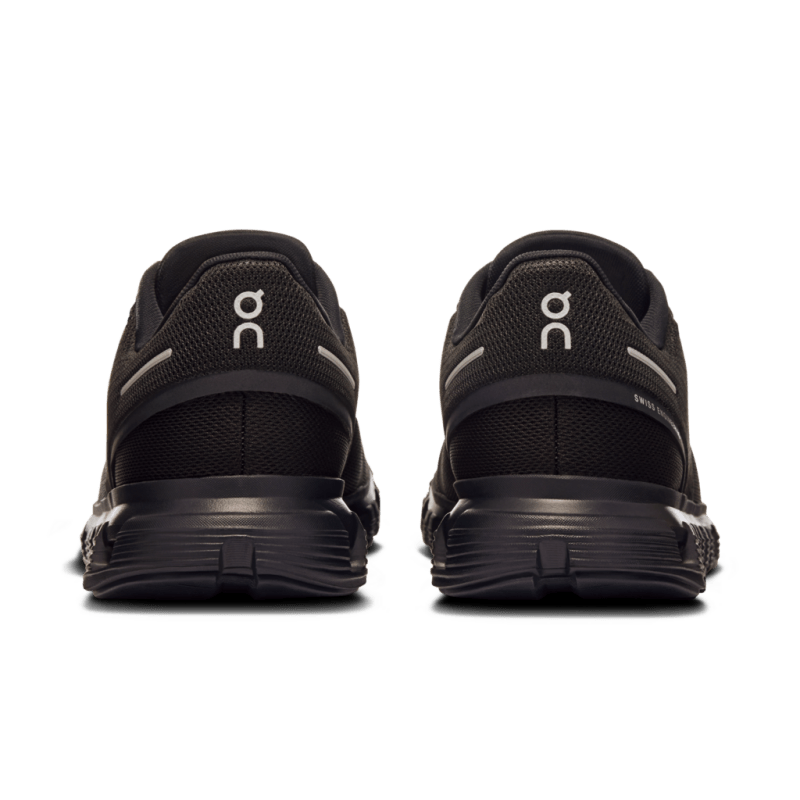 On Women's Cloud 6 Lifestyle Shoes - Black/Black (Wide Width)
