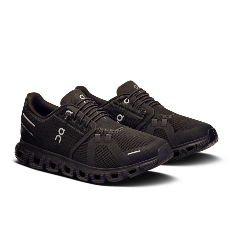 On Women's Cloud 6 Lifestyle Shoes - Black/Black (Wide Width)