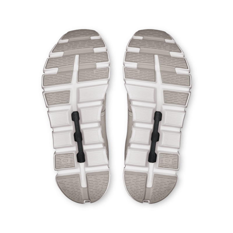 On Women's Cloud 6 Lifestyle Shoes - Pearl/White (Wide Width)