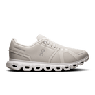 On Women's Cloud 6 Lifestyle Shoes - Pearl/White (Wide Width)