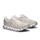 On Women's Cloud 6 Lifestyle Shoes - Pearl/White (Wide Width)