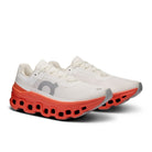 On Women's Cloudmonster - White/Flame