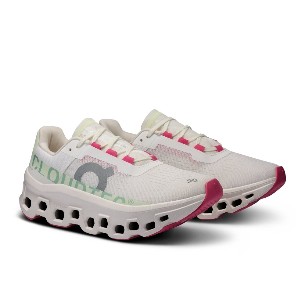 On Women's Cloudmonster - White/Lima