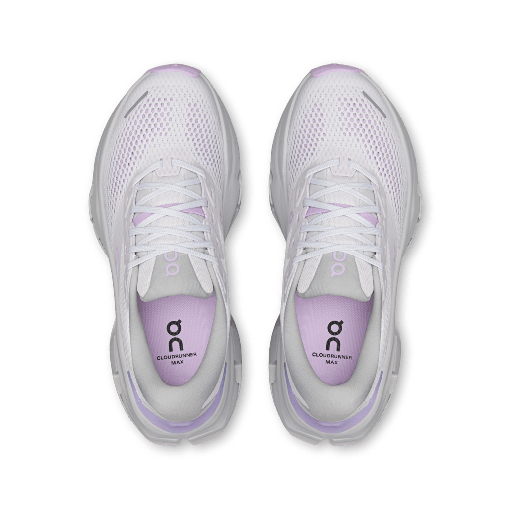 On Women's Cloudrunner 3 Max Running Shoes - Frost/Verbana