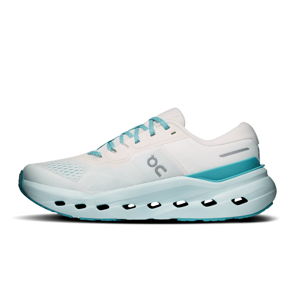 On Women's Cloudrunner 3 Running Shoes - Ivory/Aquamarine