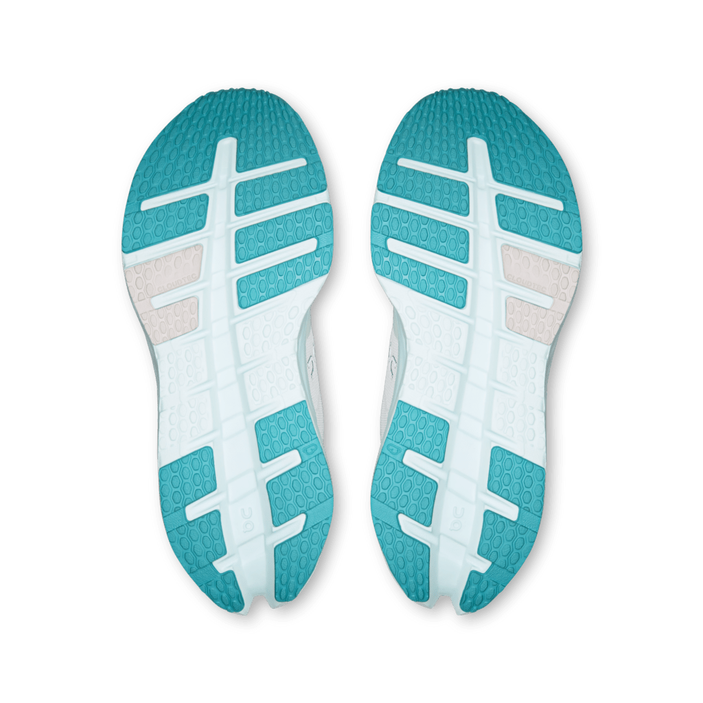 On Women's Cloudrunner 3 Running Shoes - Ivory/Aquamarine