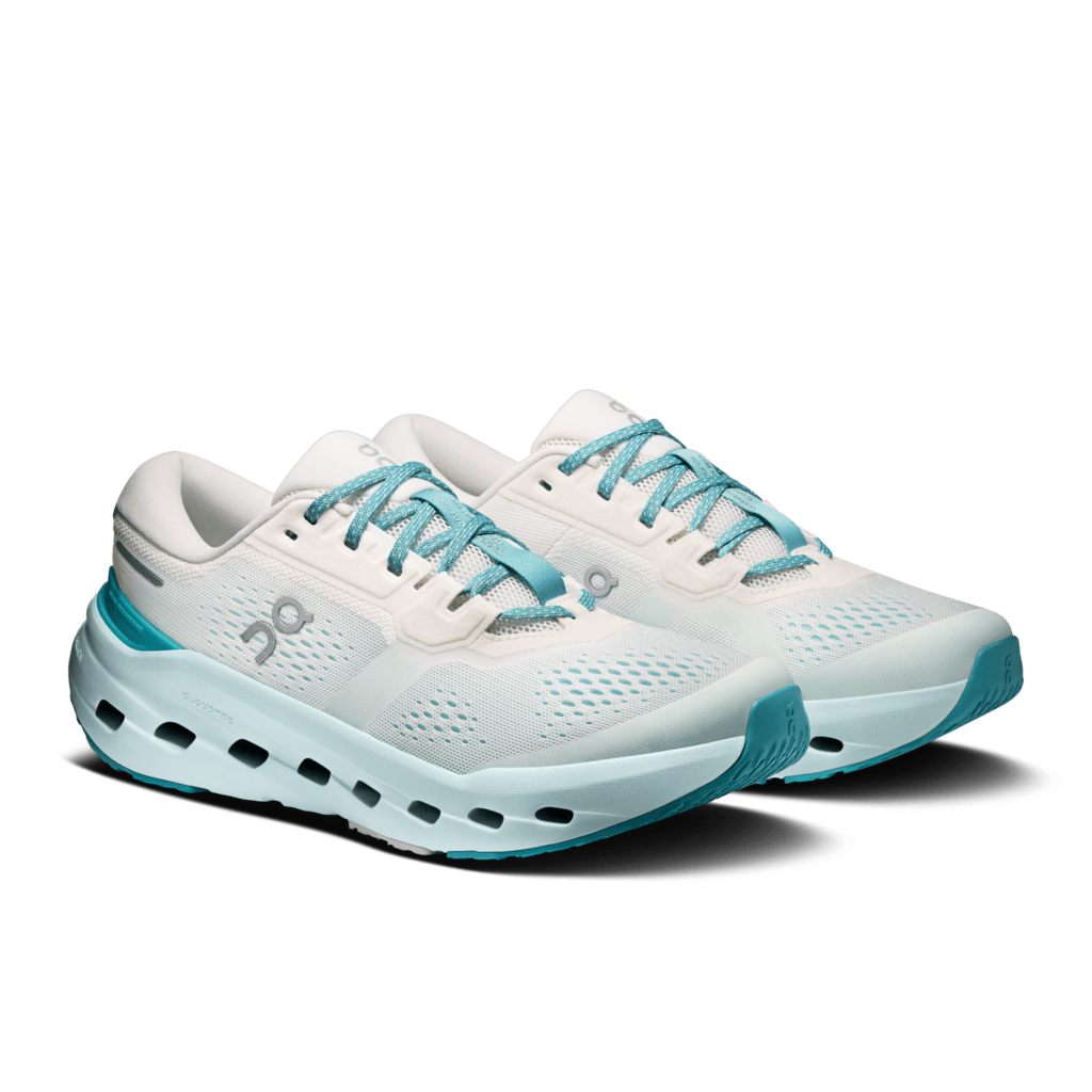 On Women's Cloudrunner 3 Running Shoes - Ivory/Aquamarine