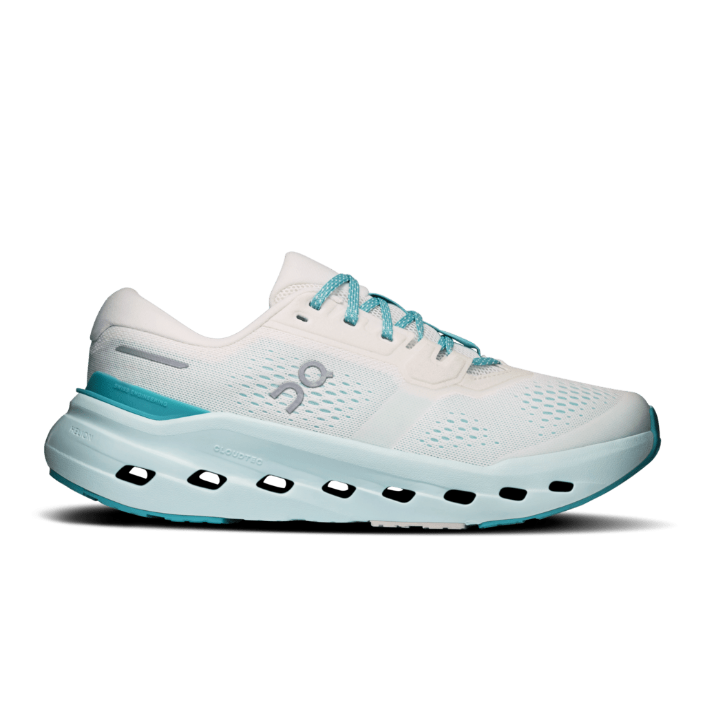 On Women's Cloudrunner 3 Running Shoes - Ivory/Aquamarine