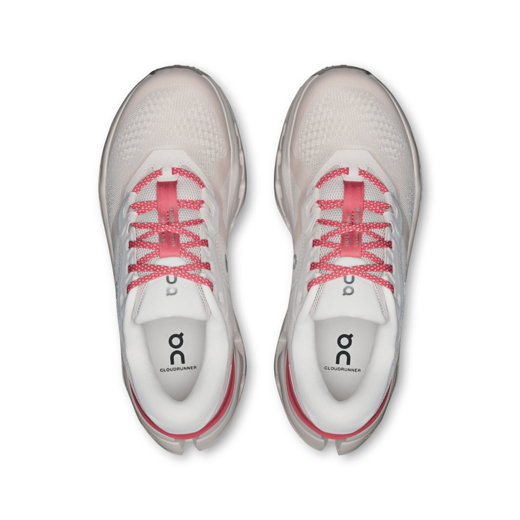 On Women's Cloudrunner 3 Running Shoes - Oyster/Camellia