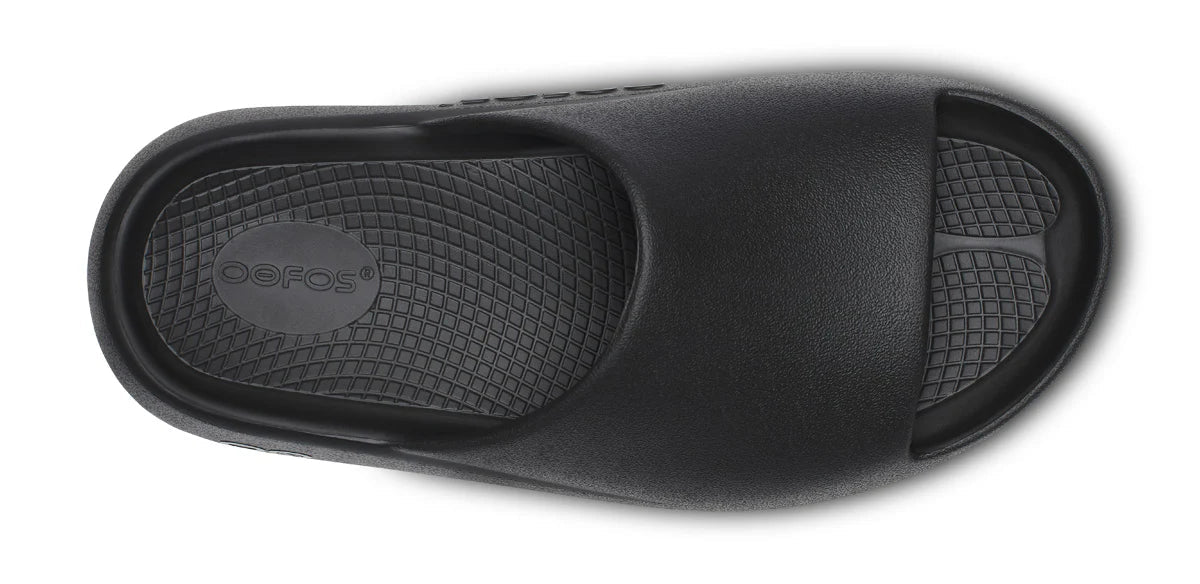 OOFOS OOahh Plus Slide Sandal - Black