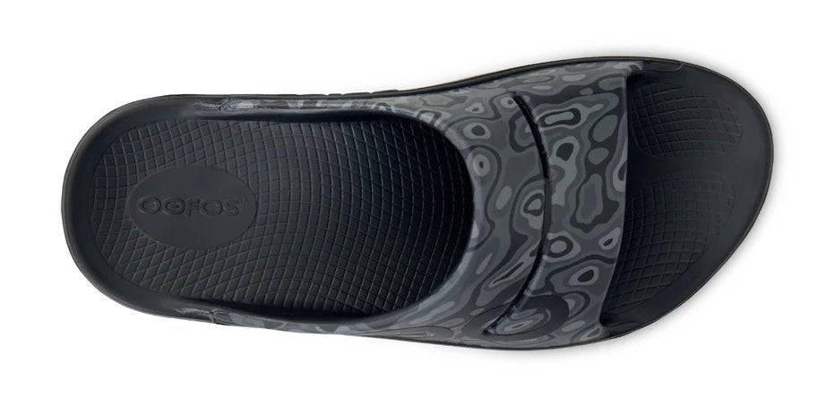 OOFOS OOahh Sport Slide - Black Water Camo