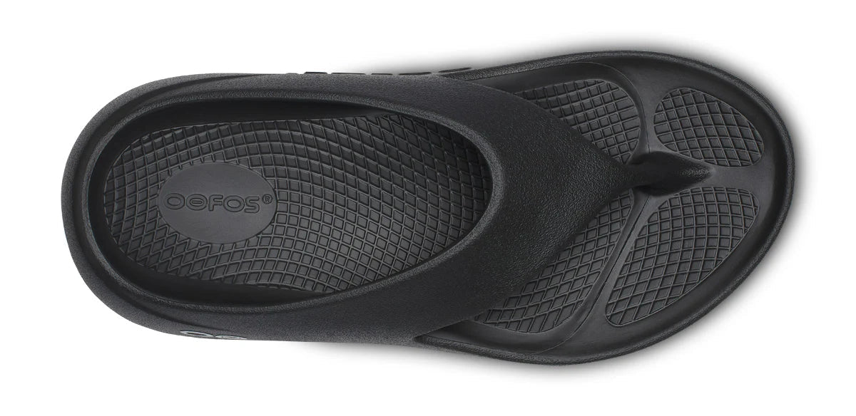 OOFOS OOriginal Plus Thong Sandal - Black