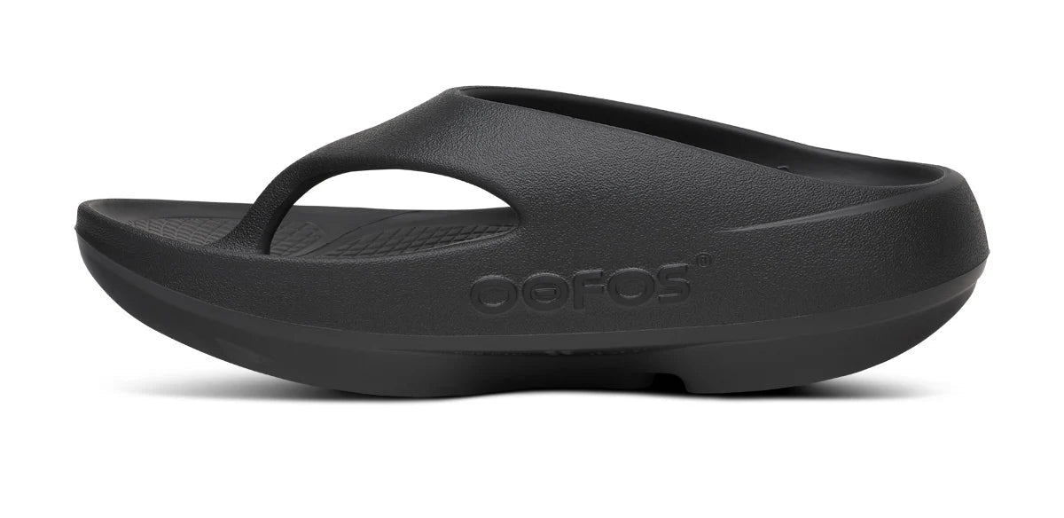 OOFOS OOriginal Plus Thong Sandal - Black