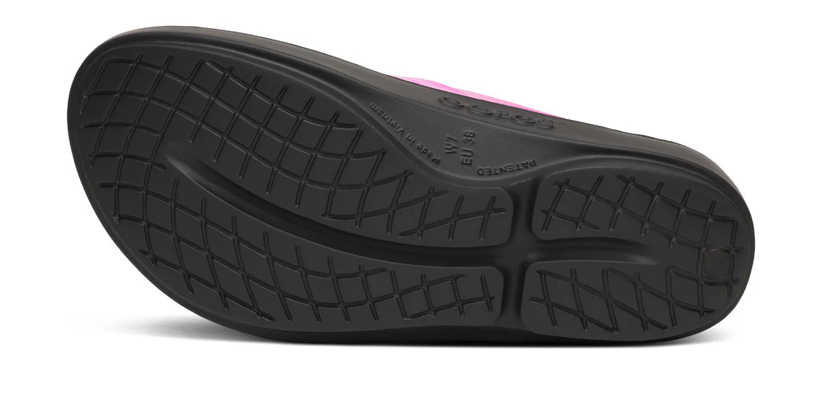 OOFOS Women's OOlala Luxe Thong Sandal - Frosted Fuchsia