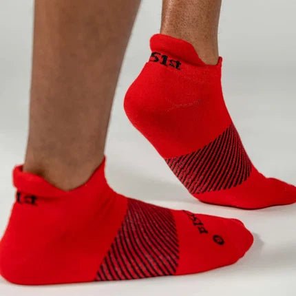 OS1st Wicked Comfort No Show Socks - Cardinal