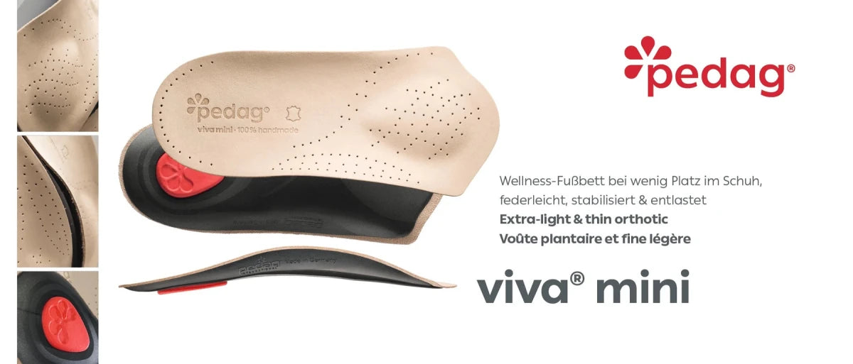Pedag Viva Mini - Slim 3/4 Leather Orthotic Insole