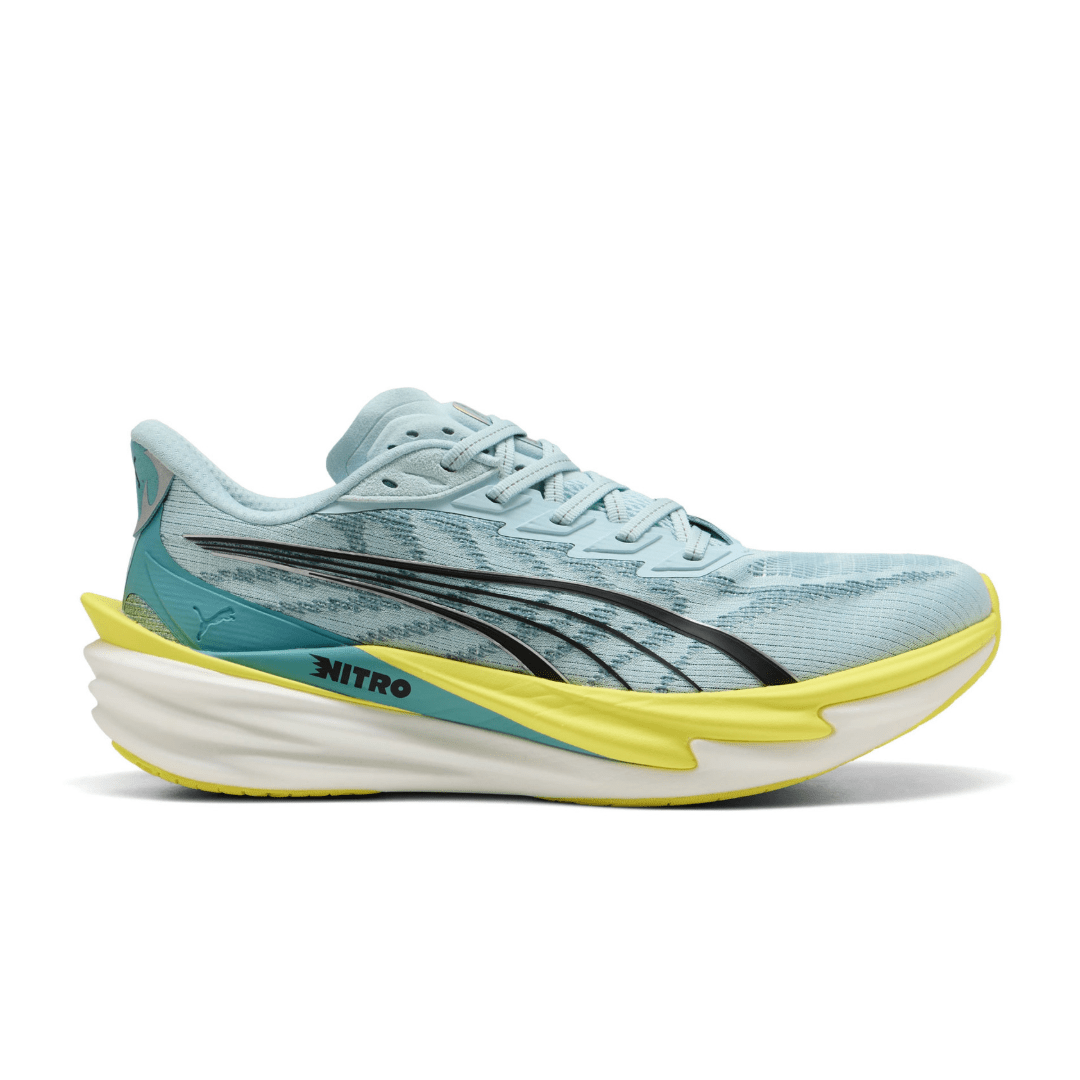 Puma Men's Deviate Nitro 4 Running Shoes - Baltic Sea Blue/Fresh Water