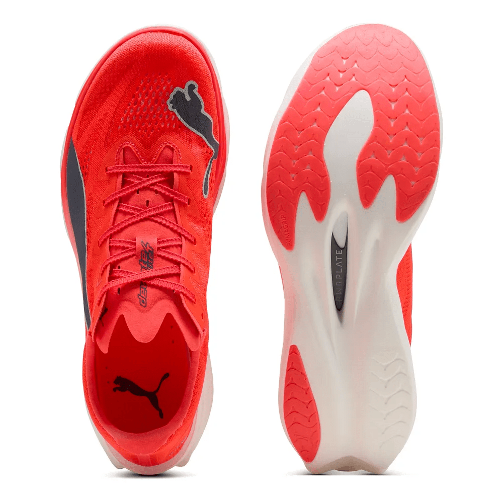 Puma Men's Deviate Nitro Elite 4 Running Shoes - Ultra Red/Inky Depths/White