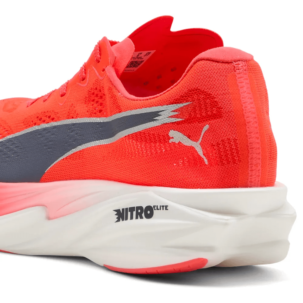 Puma Men's Deviate Nitro Elite 4 Running Shoes - Ultra Red/Inky Depths/White