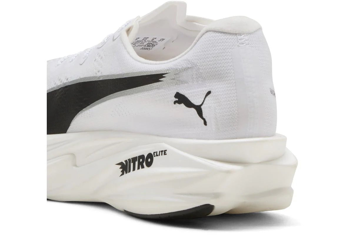 Puma Men's Deviate Nitro Elite 4 Running Shoes - White/Black