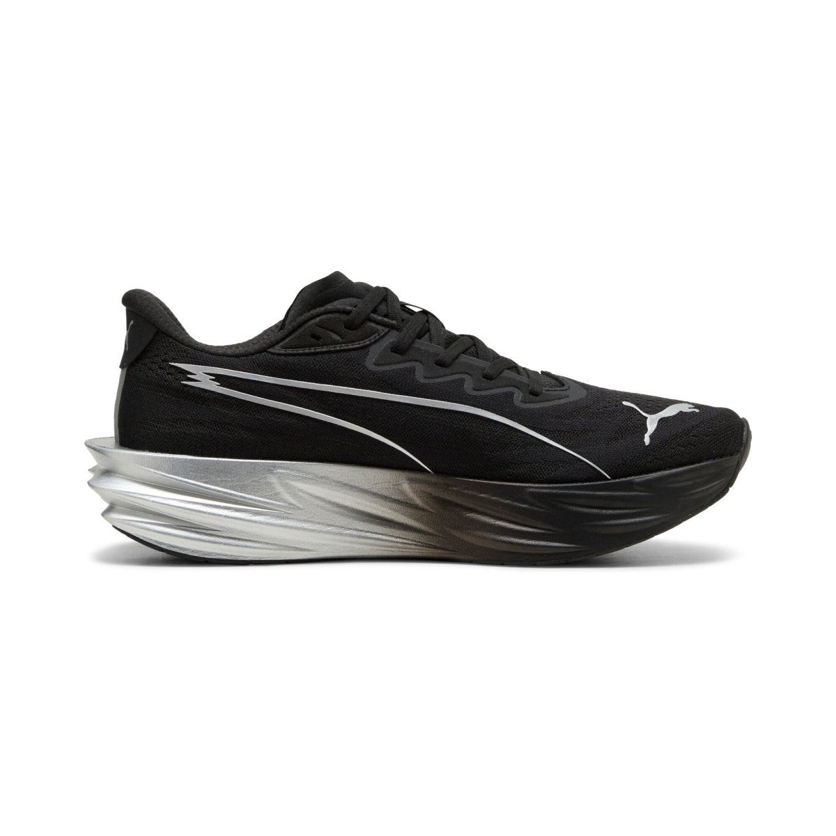Puma Men's Deviate Pure Nitro Running Shoes - Black/Dark Gray/Silver