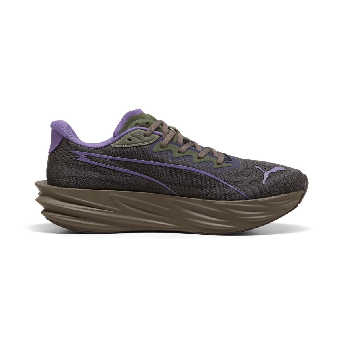 Puma Men's Deviate Pure Nitro Running Shoes - Shadow Gray/Moss Veil/Matte Bronze