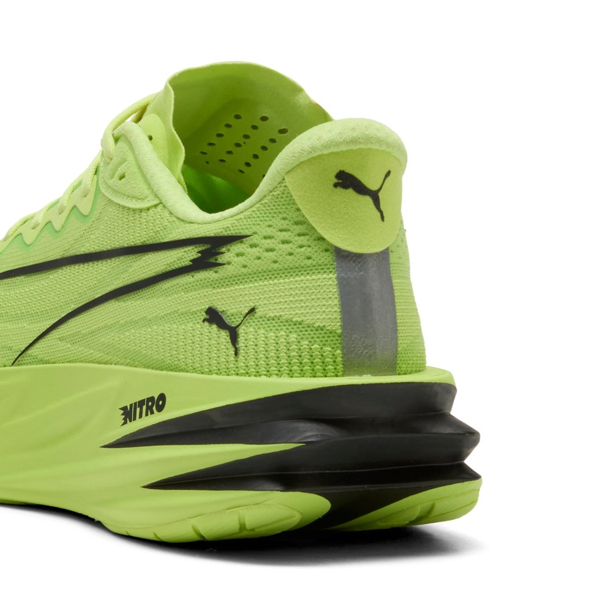 Puma Men's Deviate Pure Nitro Running Shoes - Sunny Lime/Black